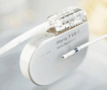 Image: The Iforia 7 VR-T ICD/CRT-D device (Photo courtesy of BIOTRONIK). Image: The Iforia 7 VR-T ICD/CRT-D device (Photo courtesy of BIOTRONIK).
